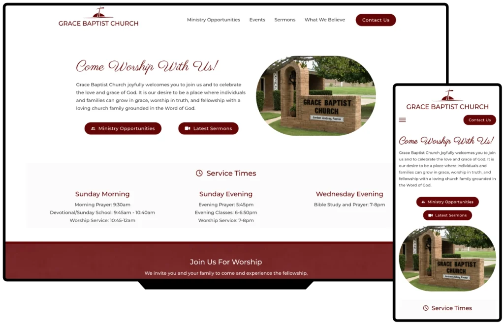 Website for Grace Baptist Church
